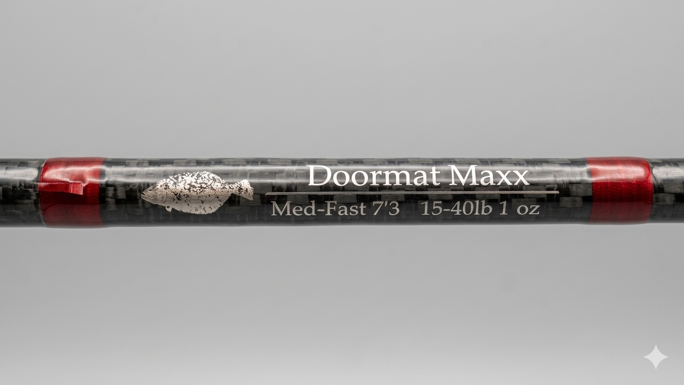 Doormat Bandit — Custom Fluke Fishing Rod